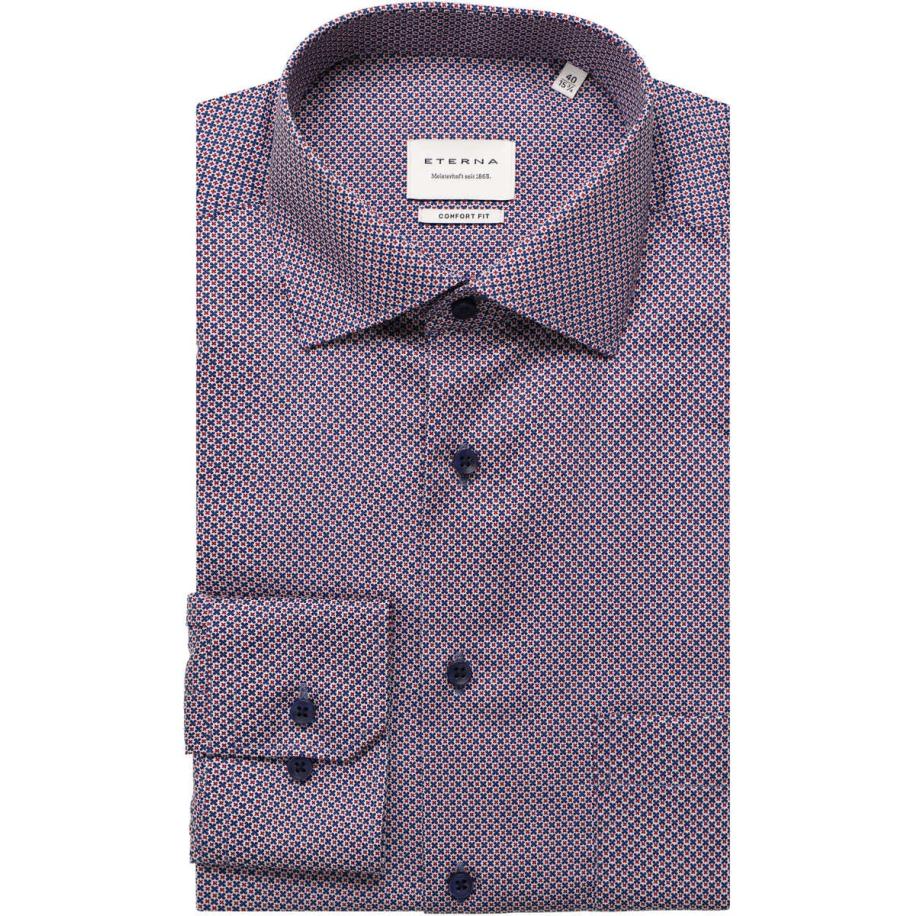 ETERNA Overhemd Extra kort (ML5) chianti Rood