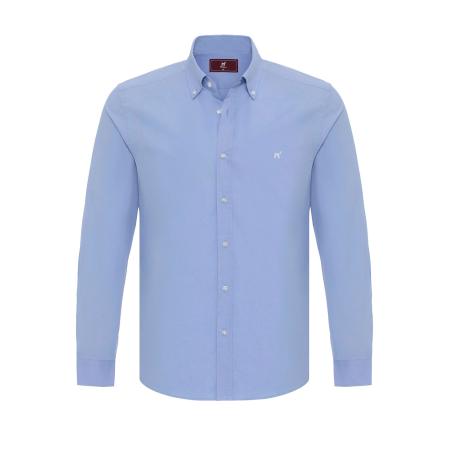 Williot Williot Overhemd blauw / wit