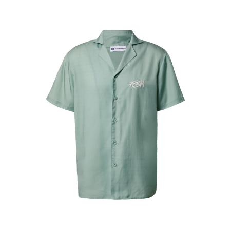 FCBM Overhemd Alessio jade groen / natuurwit
