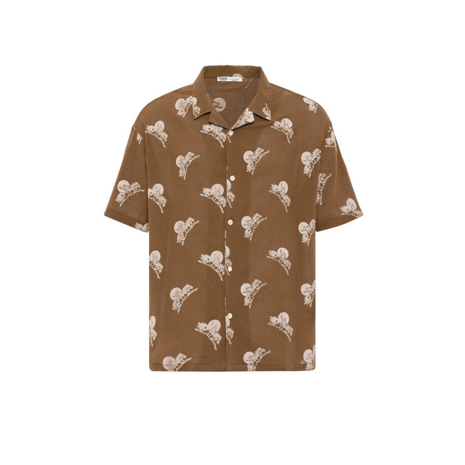 Dandalo Dandalo Overhemd lichtbeige / karamel -