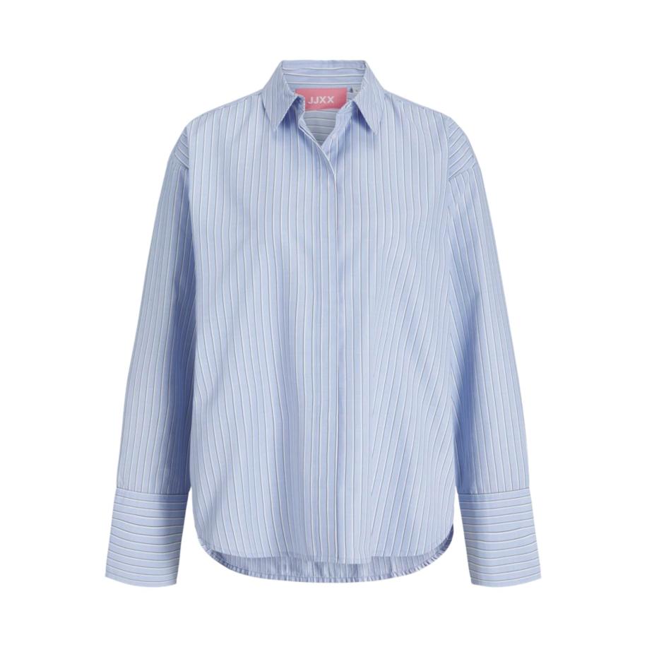 JJXX JJXX Blouse JXCARO lichtblauw / wit -