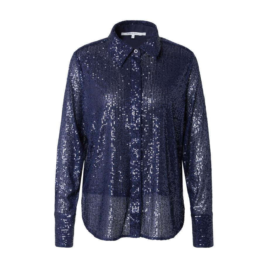 Second Female SECOND FEMALE Blouse Moonshine donkerblauw -