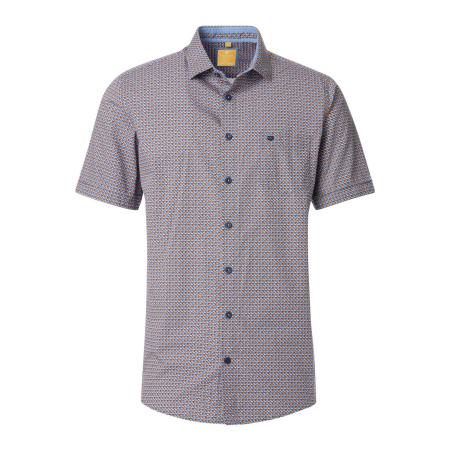 Redmond Casual Overhemd Korte mouw oranje