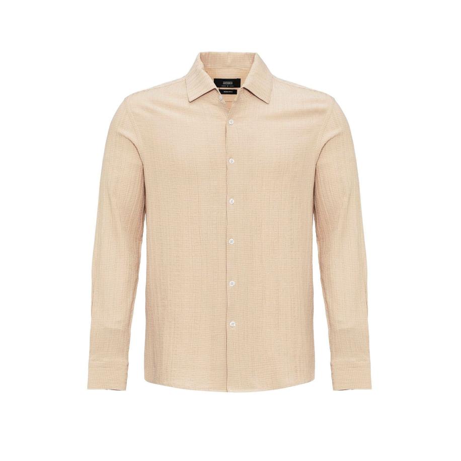 Antioch Antioch Overhemd beige gemêleerd -