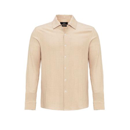 Antioch Antioch Overhemd beige gemêleerd