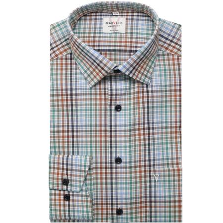 Marvelis Overhemd groen, Ruit