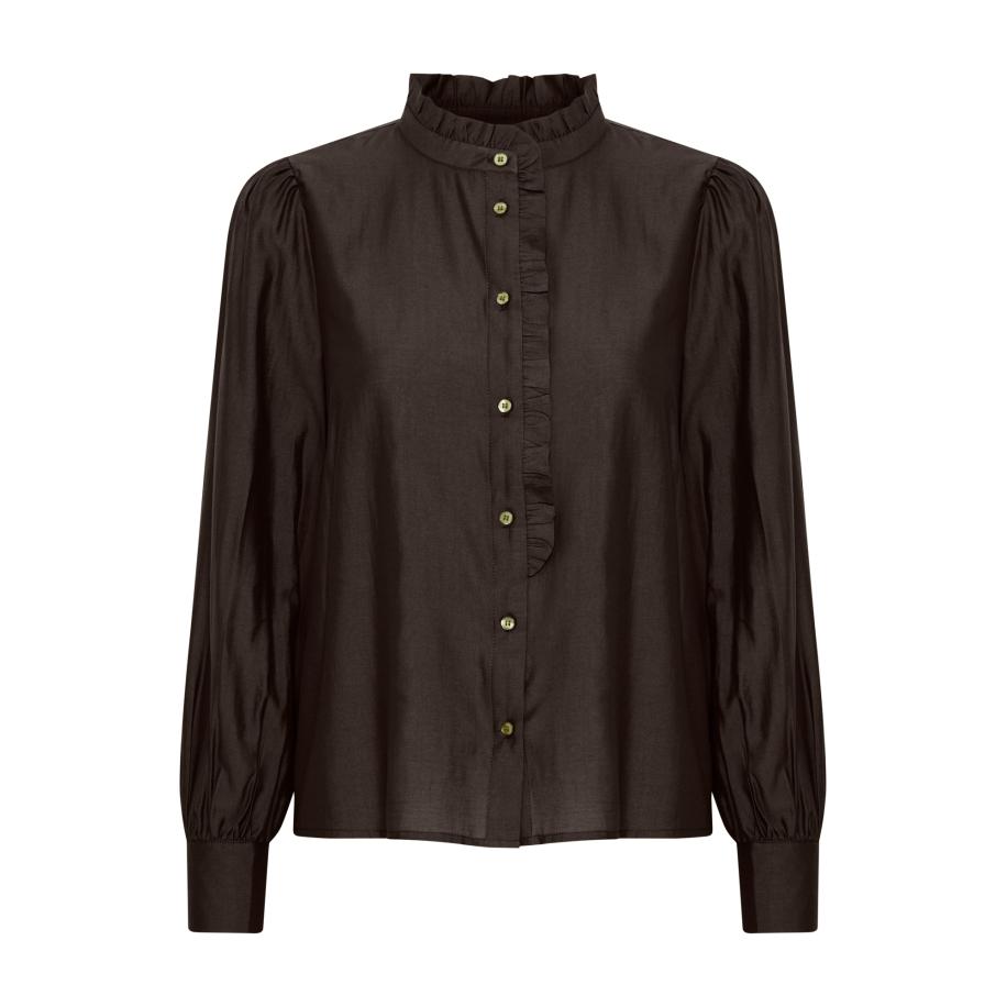 ICHI ICHI Blouse IH KARLANI zwart -