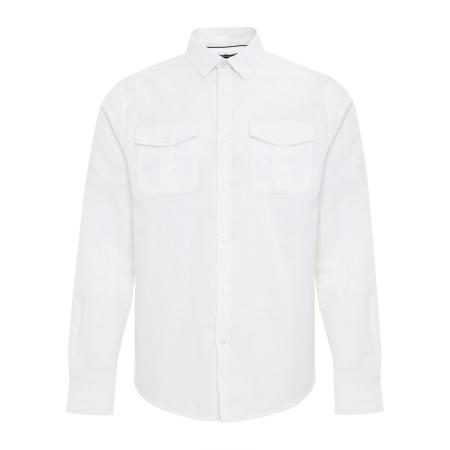 Threadbare Threadbare Overhemd Collins wit