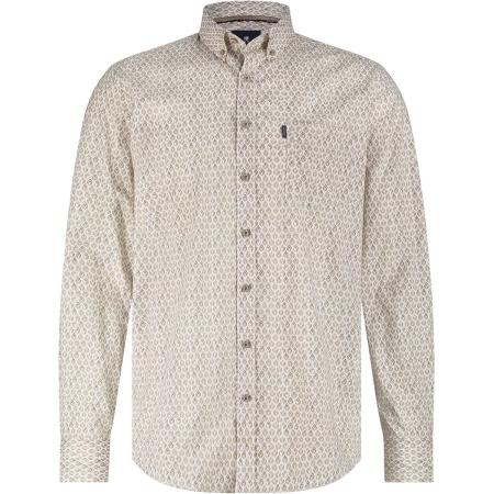 State of Art Shirt Poplin Print Beige