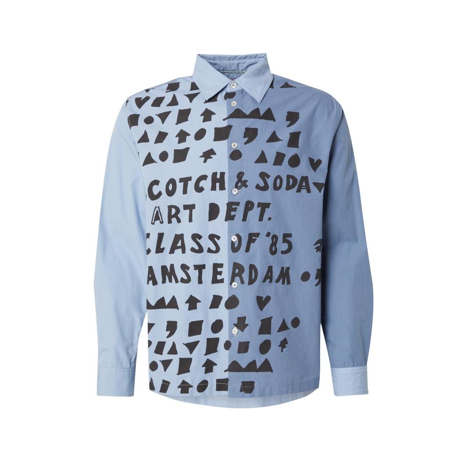 Scotch & Soda SCOTCH & SODA Overhemd duifblauw / lichtblauw / zwart -