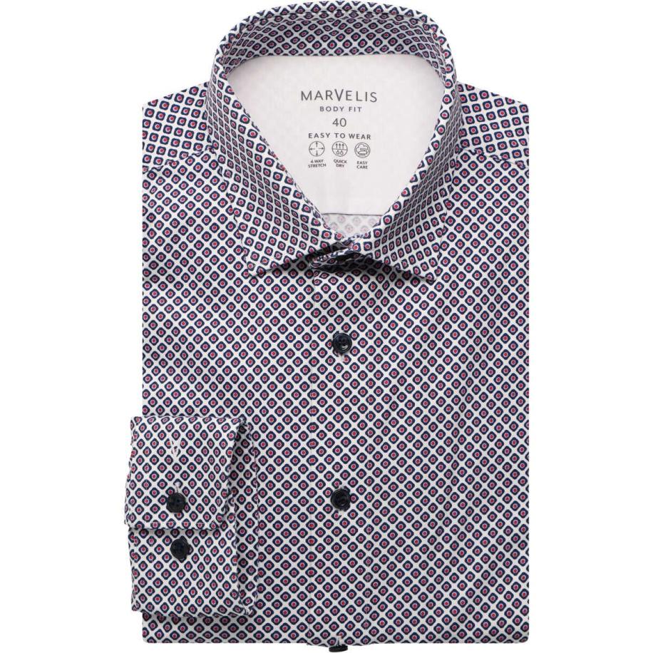 Marvelis Performance Jersey shirt marine, Bedrukt Blauw