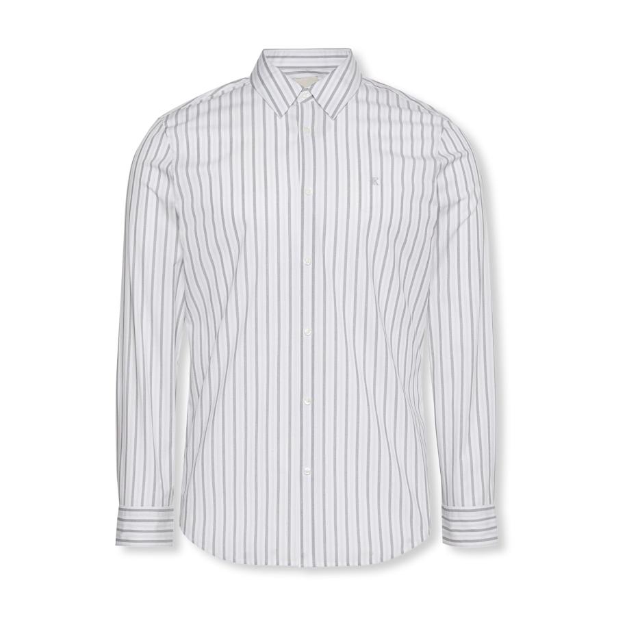 Calvin Klein Calvin Klein Overhemd ecru / lichtgrijs / offwhite -