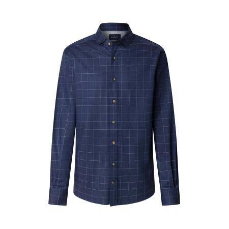 Hackett London Hackett London Overhemd donkerblauw / wit