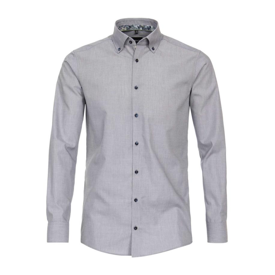 Venti Overhemd blauw, Faux-uni Blauw