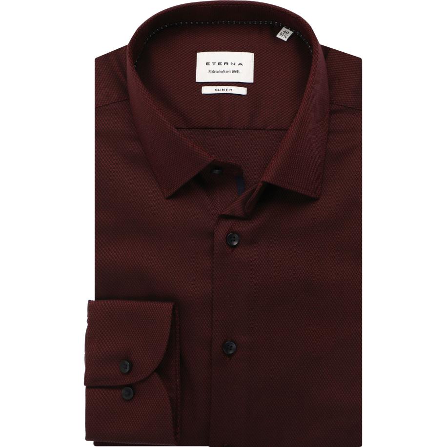 ETERNA Overhemd ML6 (vanaf 68 CM) donkerrood Rood