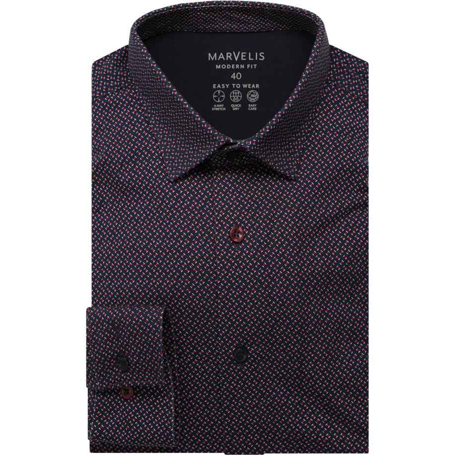 Marvelis Performance Jersey shirt rood, Bedrukt Rood