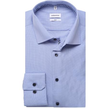 Seidensticker Overhemd lichtblauw, Effen