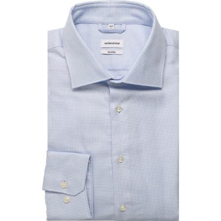 Seidensticker Overhemd lichtblauw, Ruit