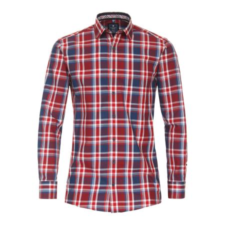 Redmond Casual Overhemd rood, Ruit