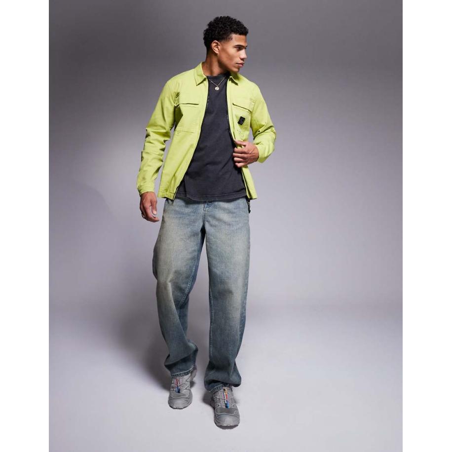 Marshall Artist - Portland - Overshirt in limoengroen Groen