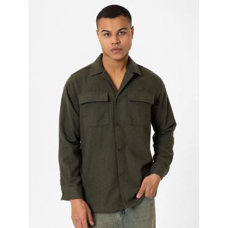 Williot Williot Overhemd groen gemêleerd