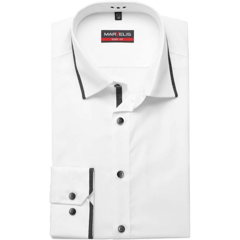 Marvelis Overhemd wit, Effen Wit