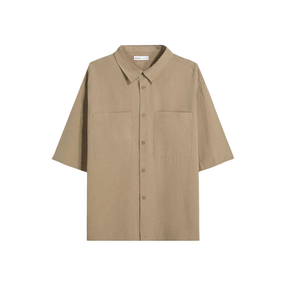 Bershka Bershka Overhemd donkerbeige -