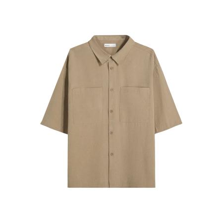 Bershka Bershka Overhemd donkerbeige