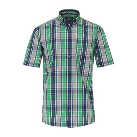 Redmond Casual Overhemd Korte mouw groen