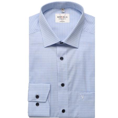 Marvelis Overhemd blauw, Ruit