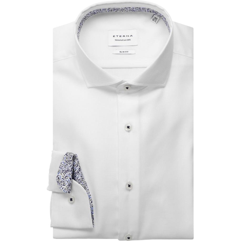 ETERNA Overhemd wit, Effen Wit