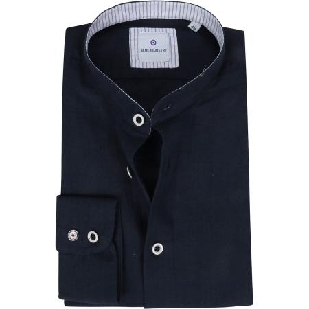 Blue Industry Overhemd Donkerblauw