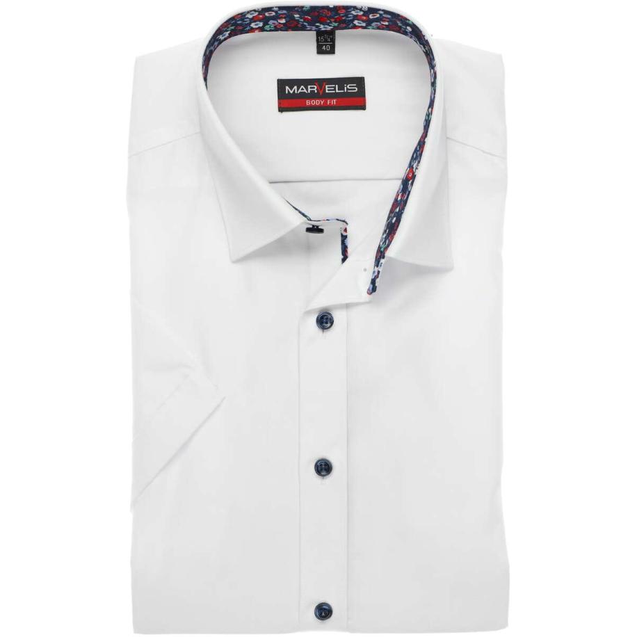 Marvelis Overhemd Korte mouw wit Wit