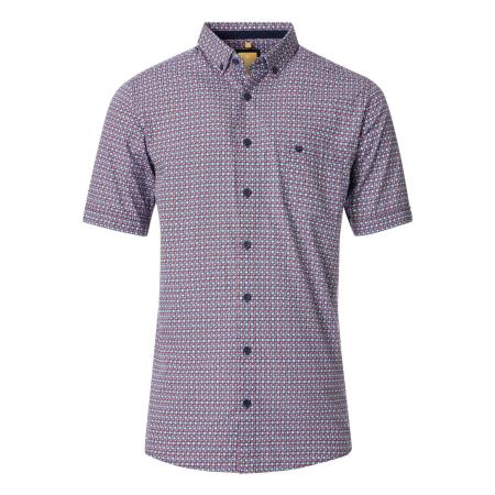 Redmond Casual Overhemd Korte mouw rood