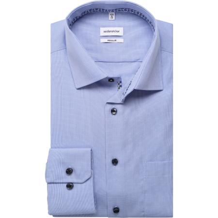 Seidensticker Overhemd lichtblauw, Effen