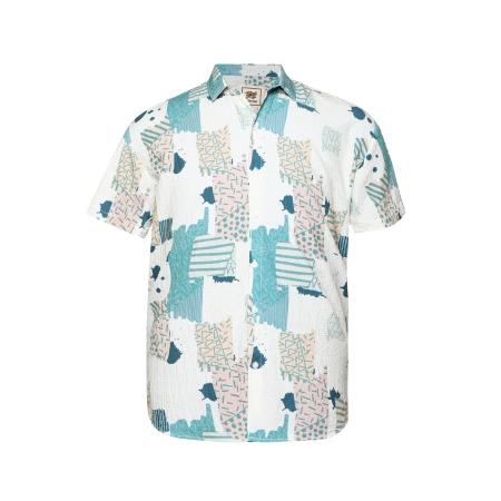 Campus Sutra Overhemd Zowie beige / crème / groen