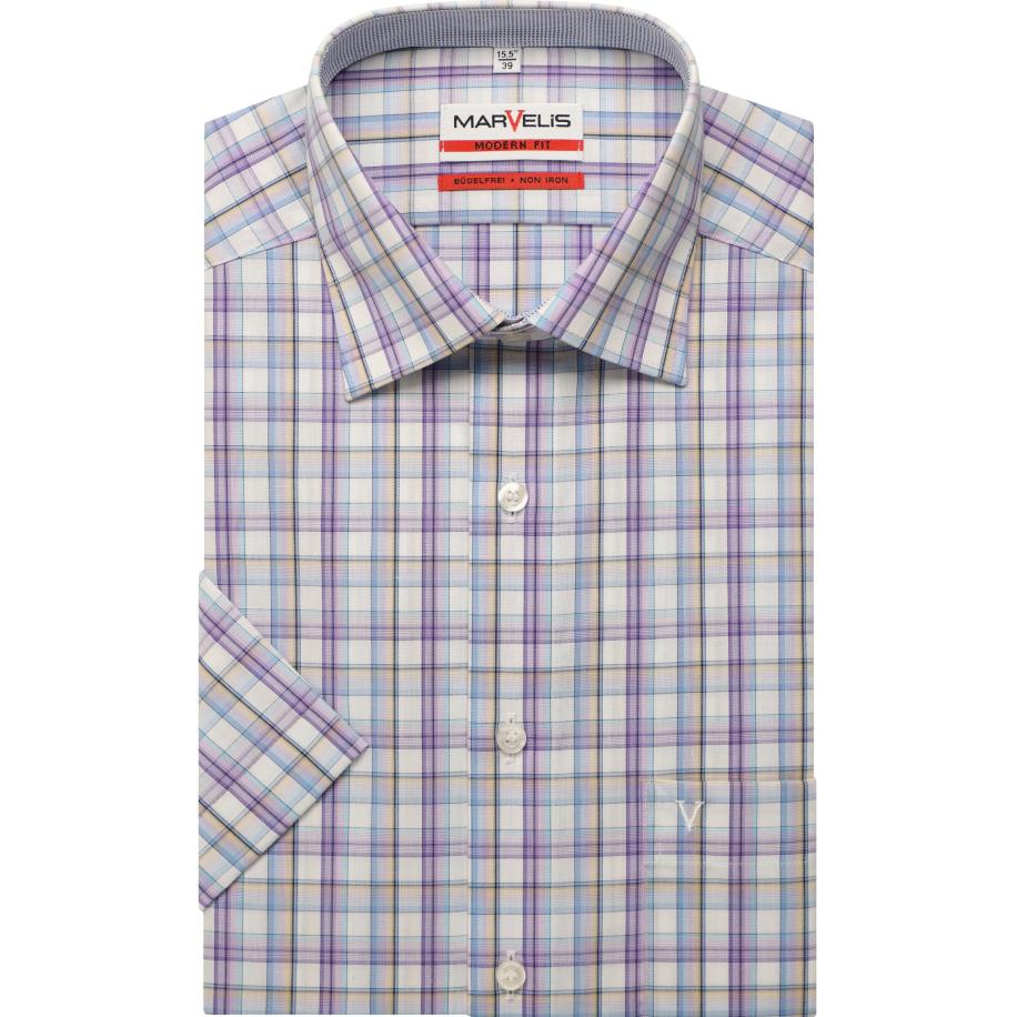 Marvelis Overhemd Korte mouw lila Paars