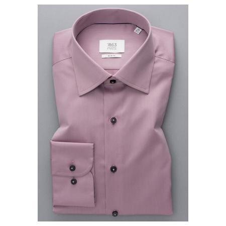 ETERNA 1863 Overhemd beige-bruin, Effen