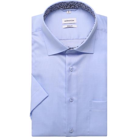 Seidensticker Overhemd Korte mouw lichtblauw