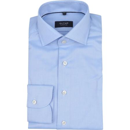 Olymp Signature Twill Overhemd Lichtblauw