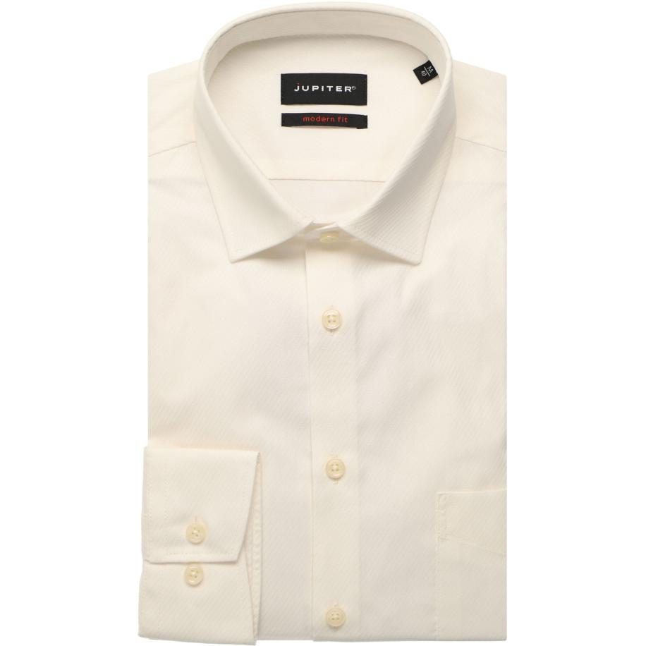 Jupiter Overhemd wit, Gestreept Wit