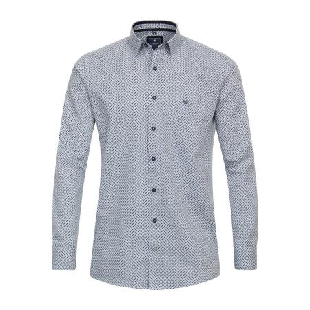 Redmond Casual Overhemd blauw, Bedrukt