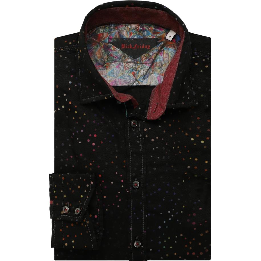 Rich Friday by Jupiter Overhemd zwart, Motief Zwart