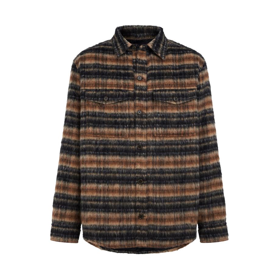 J.LINDEBERG J.Lindeberg Overhemd oker / lichtbruin / donkergrijs -