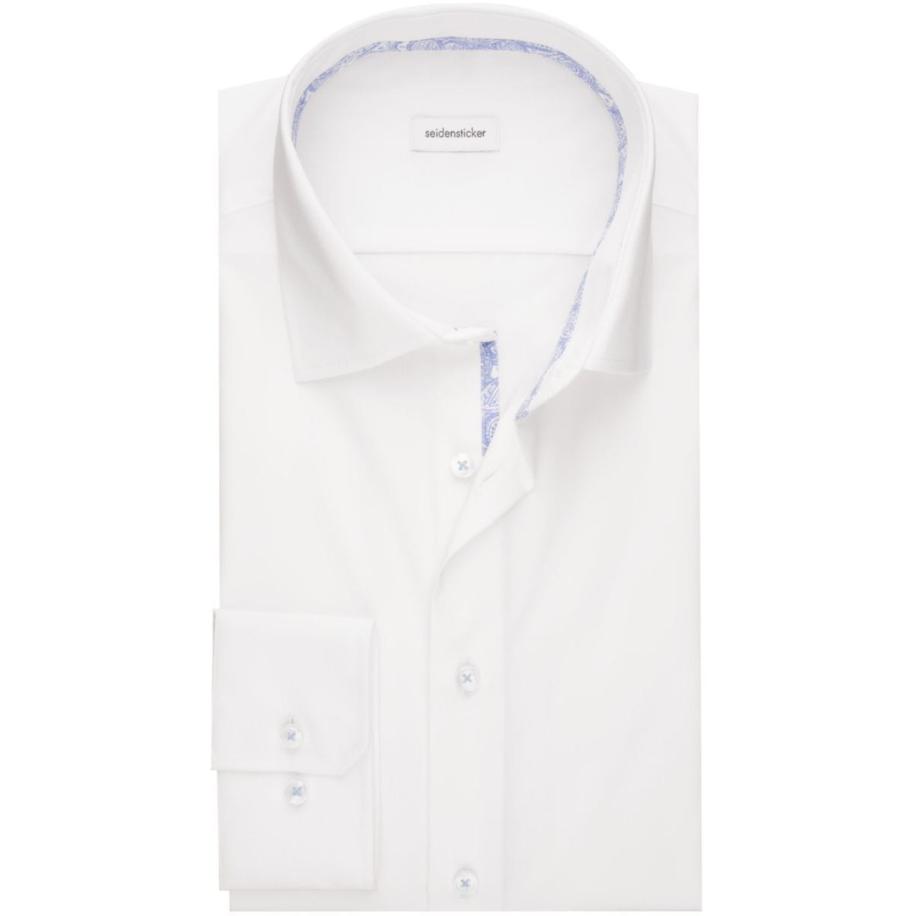 Seidensticker Overhemd wit, Effen Wit