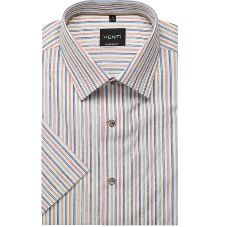 Venti Overhemd Korte mouw rood