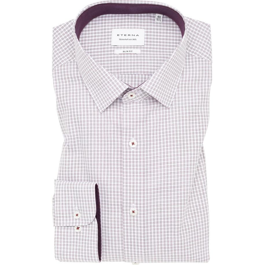 ETERNA Overhemd roze, Ruit Roze