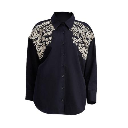 Touche Prive Touche Prive Blouse zwart / wit