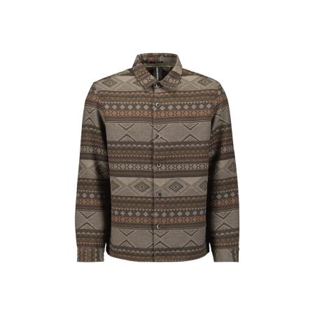 No Excess No Excess Overhemd lichtbruin / donkerbruin / taupe / kaki