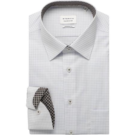 ETERNA Overhemd hemelsblauw, Ruit